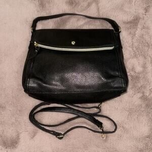Black Crossbody Flap Handbag